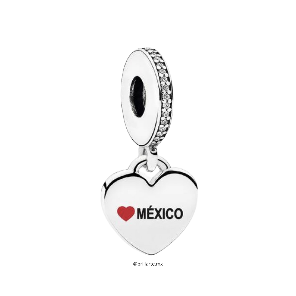 Charm Colgante Bandera de México.