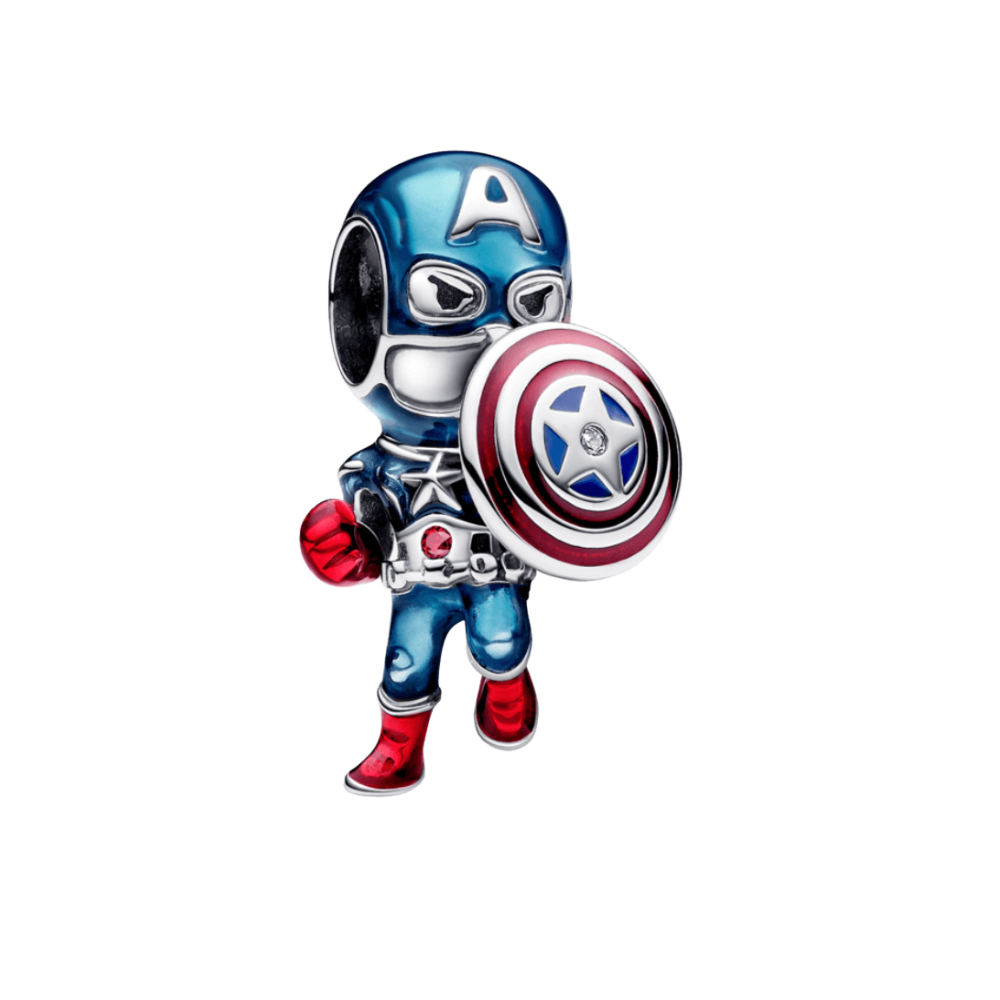 Charm Capitán América de los vengadores de Marvel