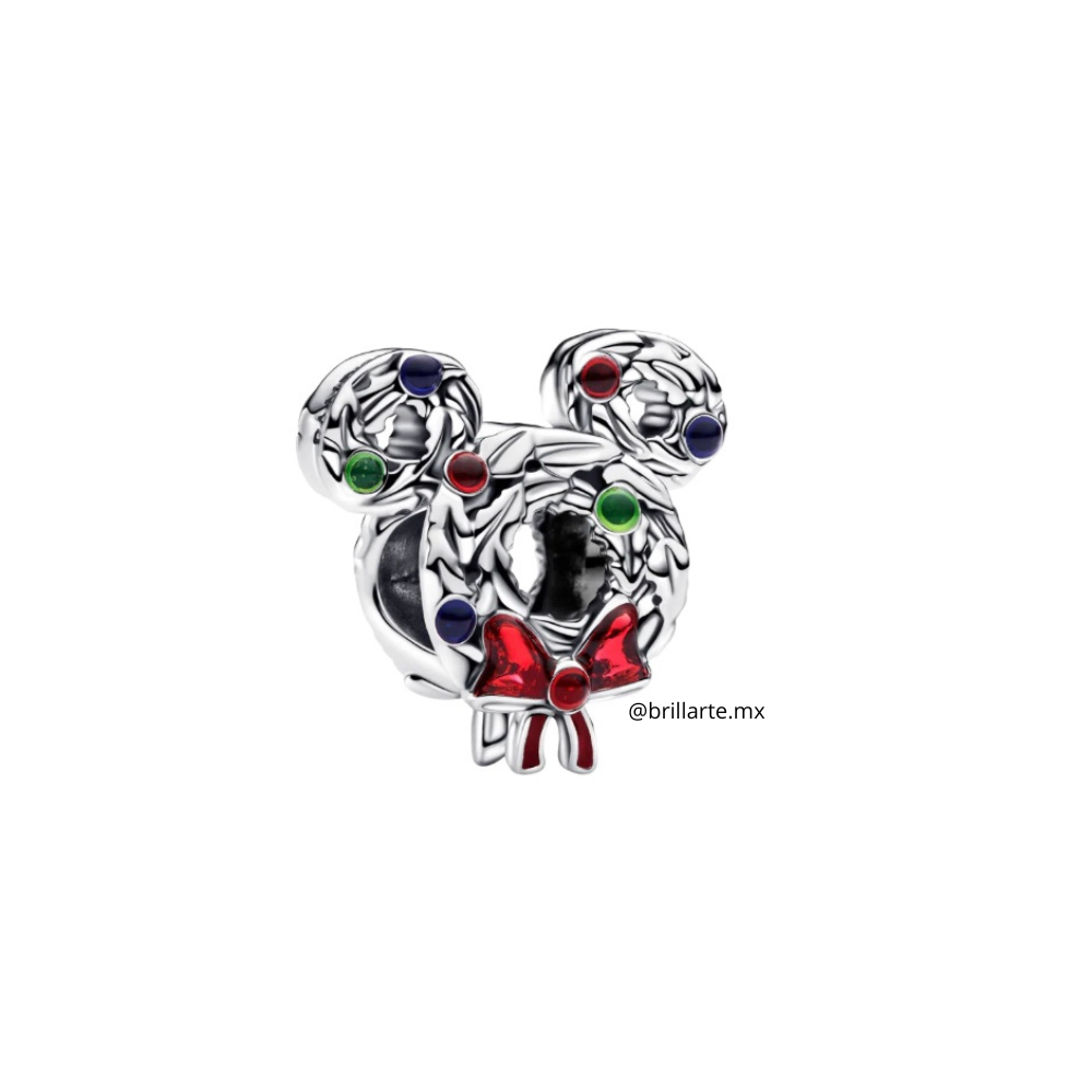 Charm corona Mickey navidad