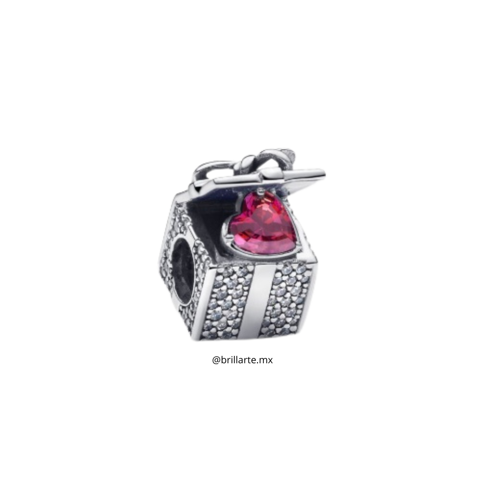 Charm caja de regalo brillante