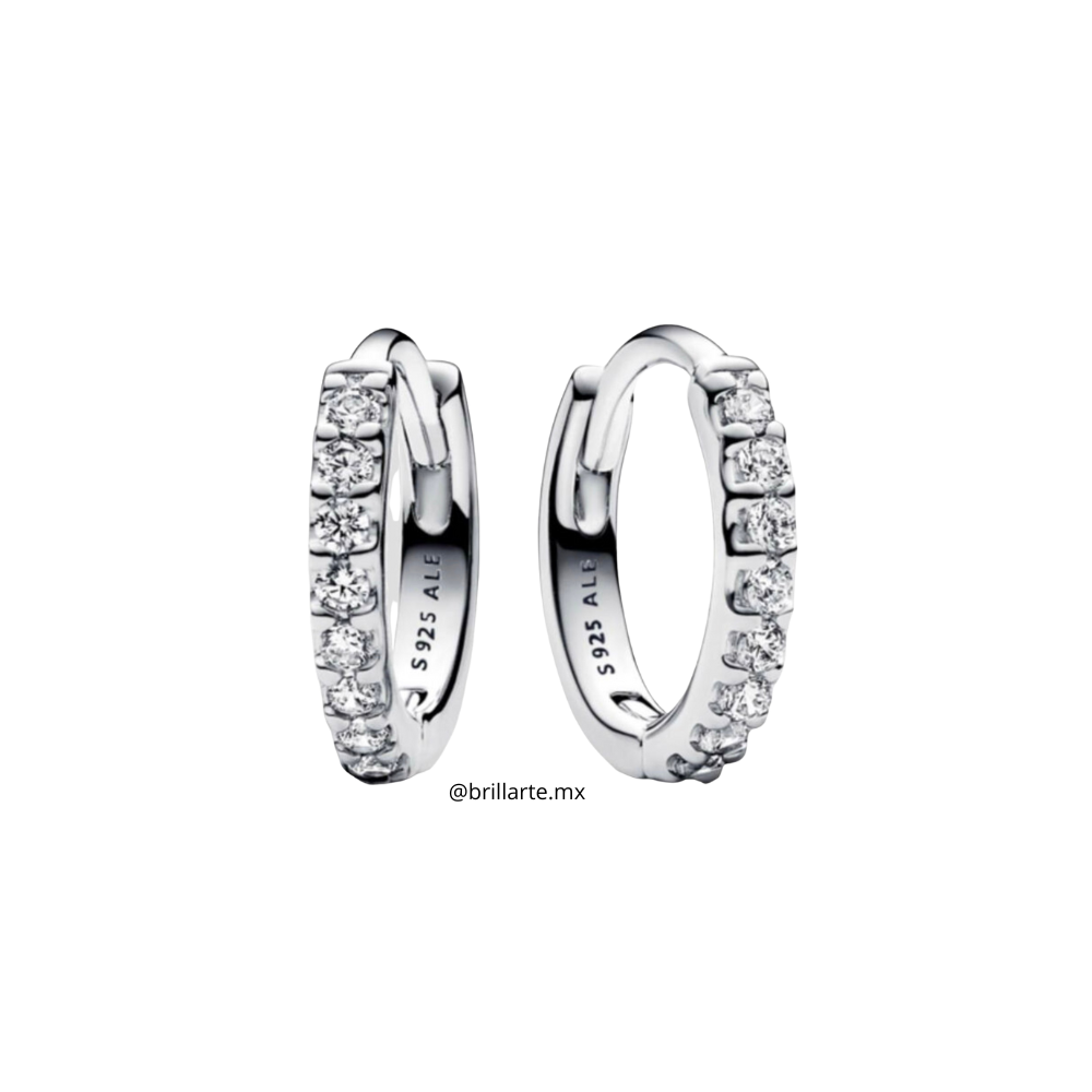 Mini aretes con brillos