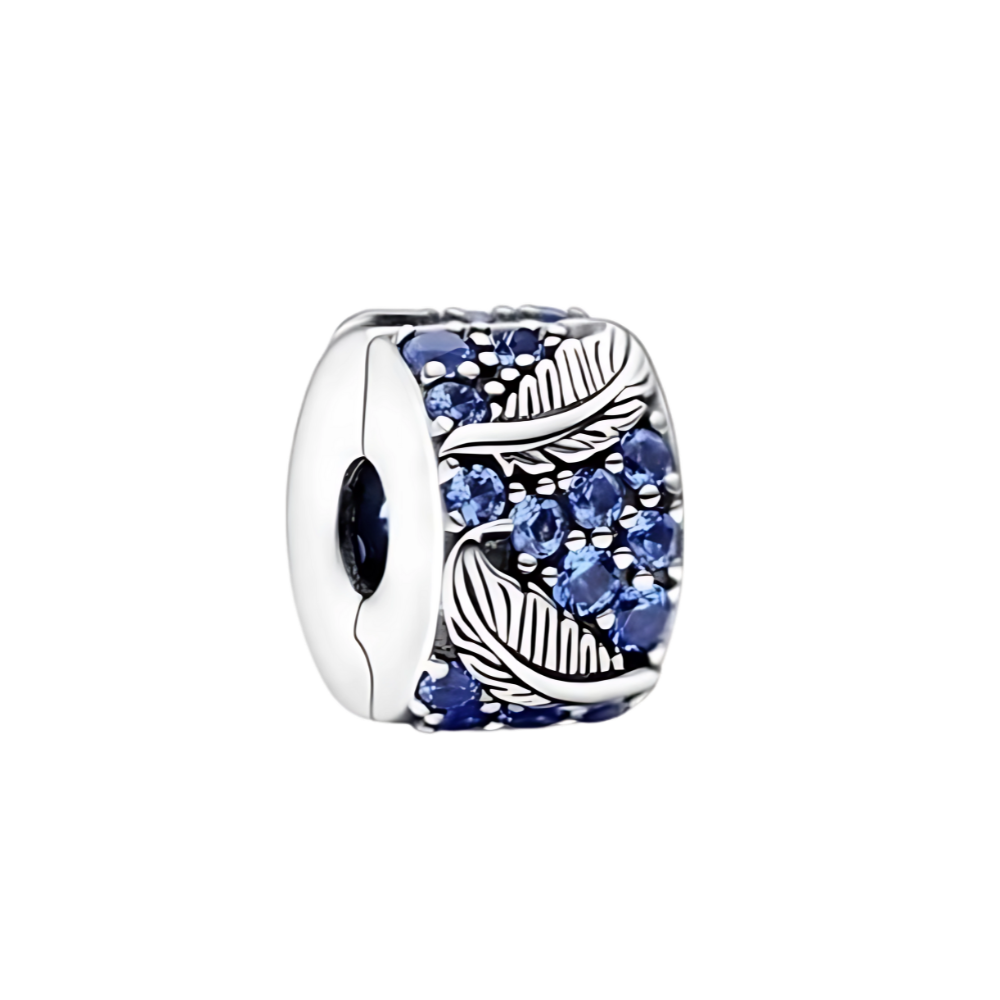 Charm clip hoja azul