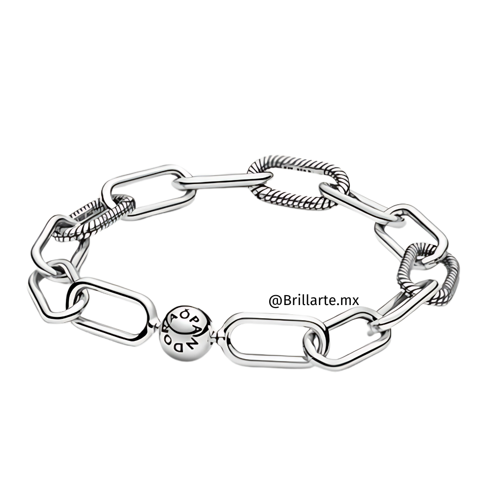 Brazalete eslabones con logo