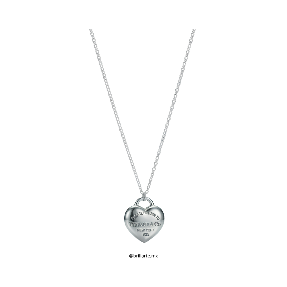 Collar Tiffany corazón 3D