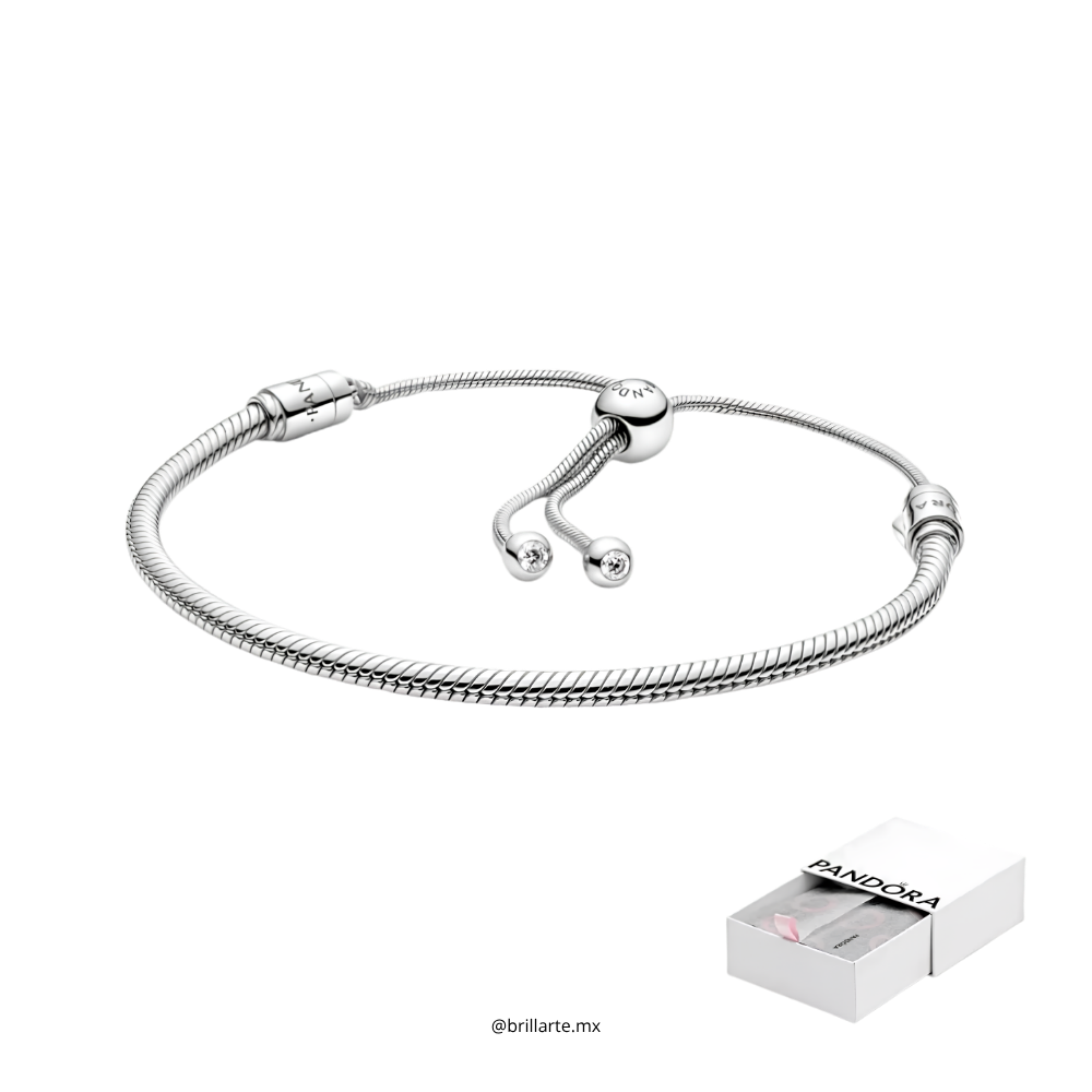 Brazalete broche deslizante bolita con logo