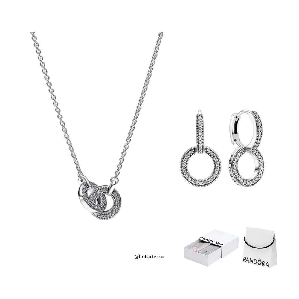 Set collar + aretes signature