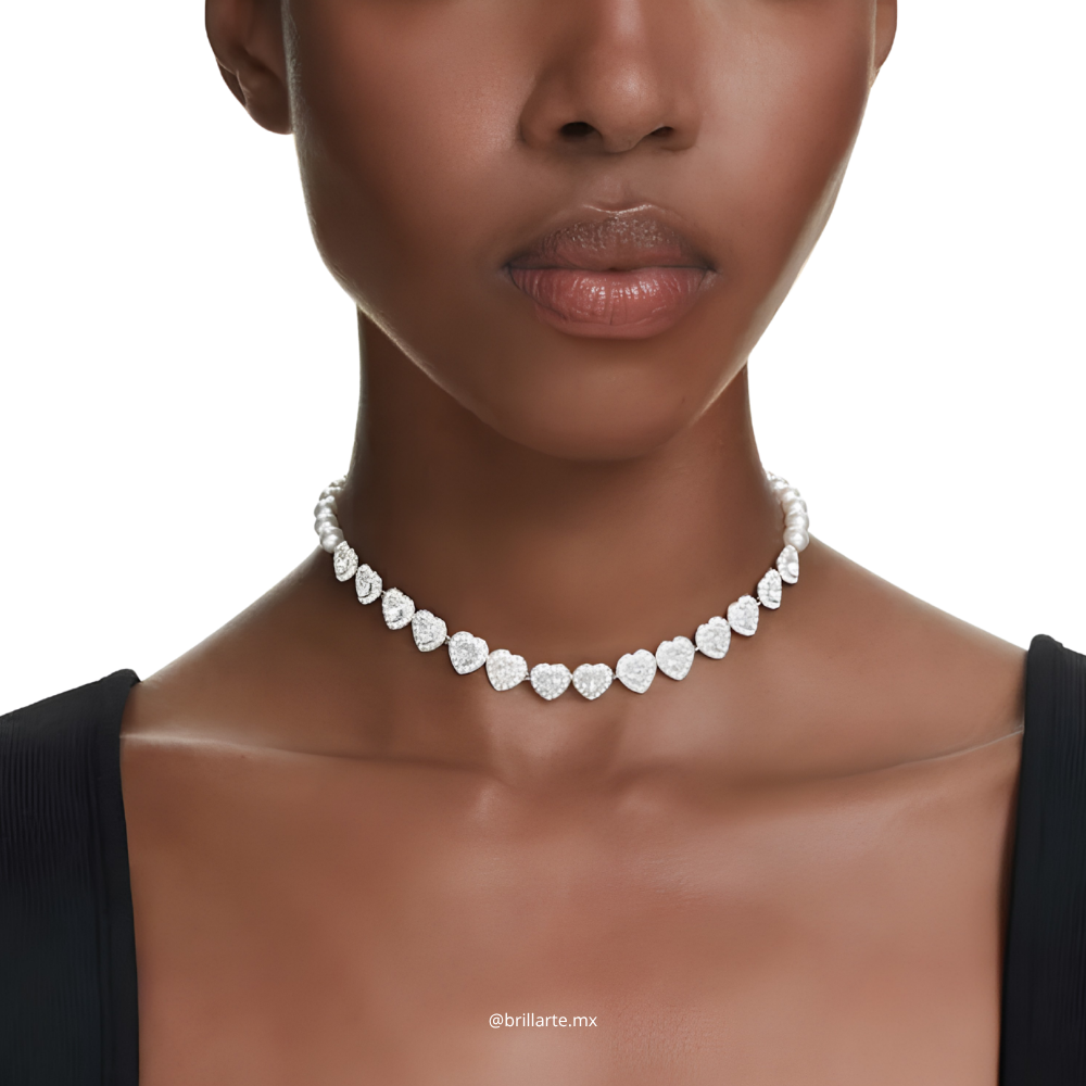 Collar choker Swarovski corazones Ariana Grande