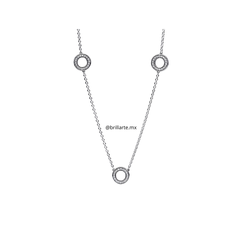 Collar círculos de pavé