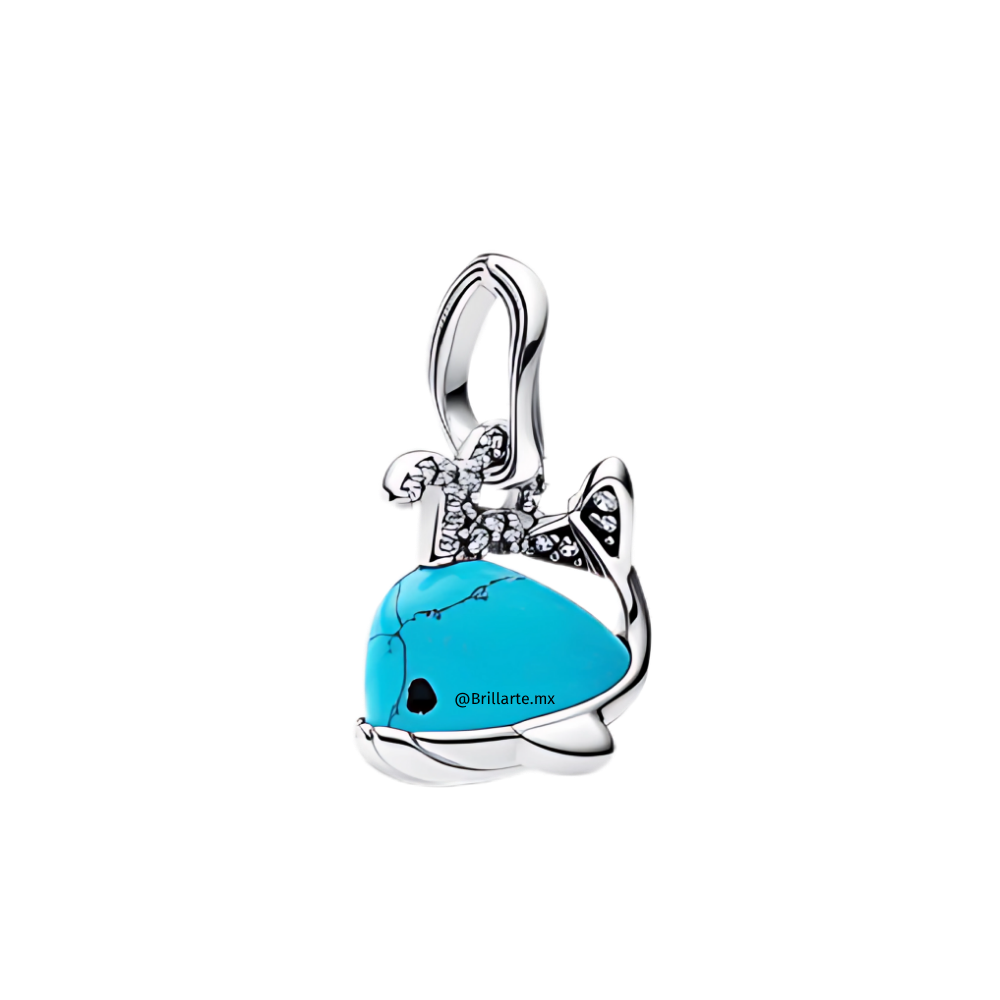 Charm ballena turqueza