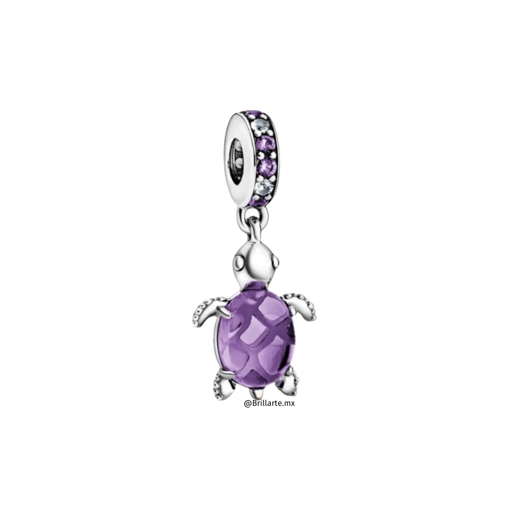 Charm tortuga tortuga morado
