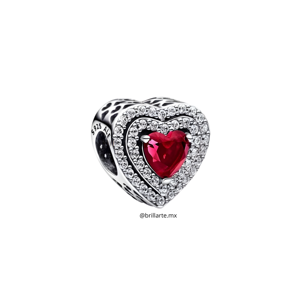 Charm corazón reluciente