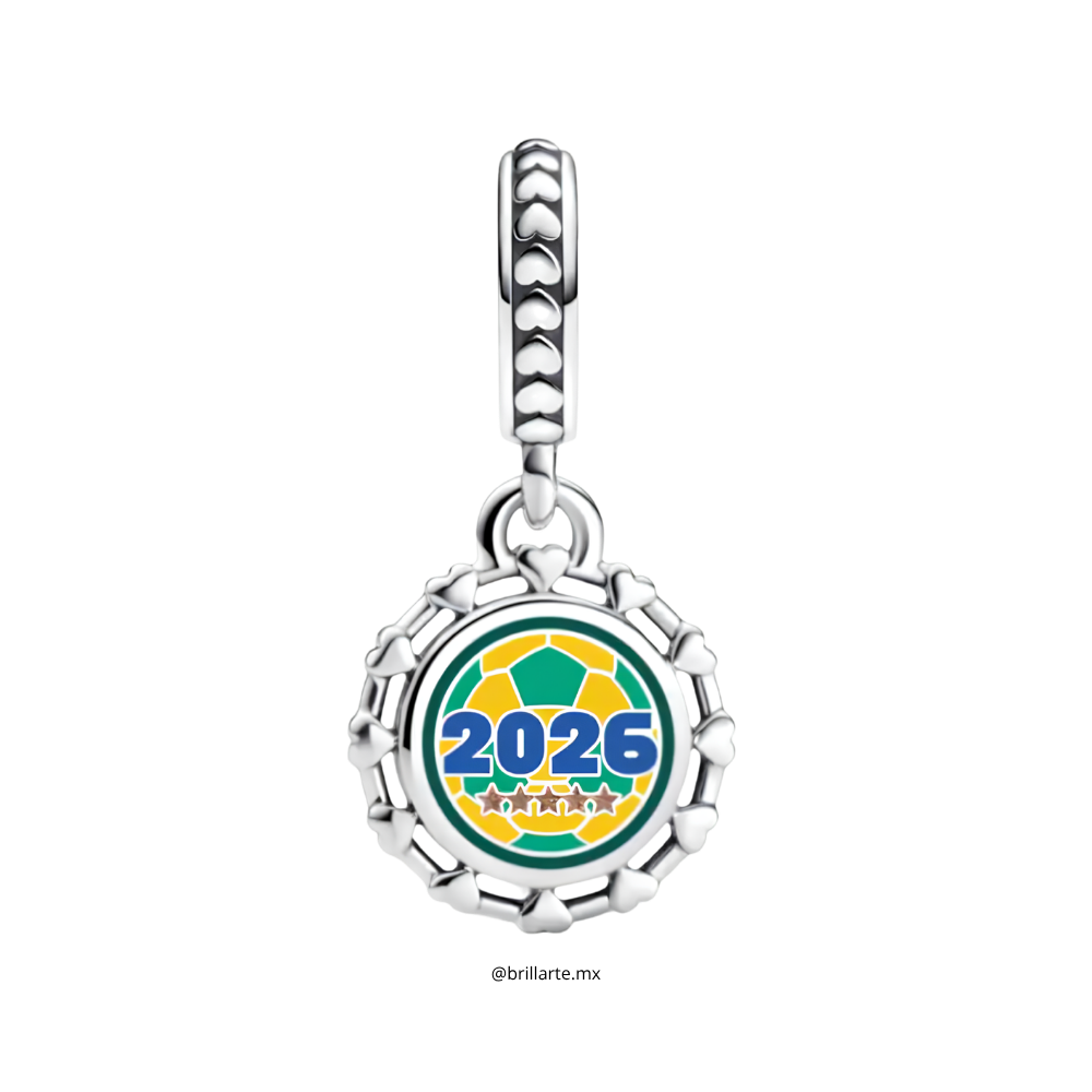 Charm Grabado Balón fútbol Brasil 2026