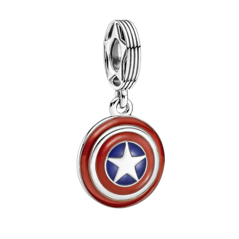 Charm colgante escudo capitán América