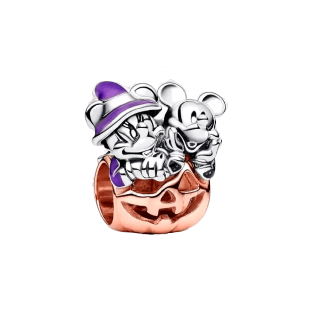Charm Mickey & Minnie calabaza