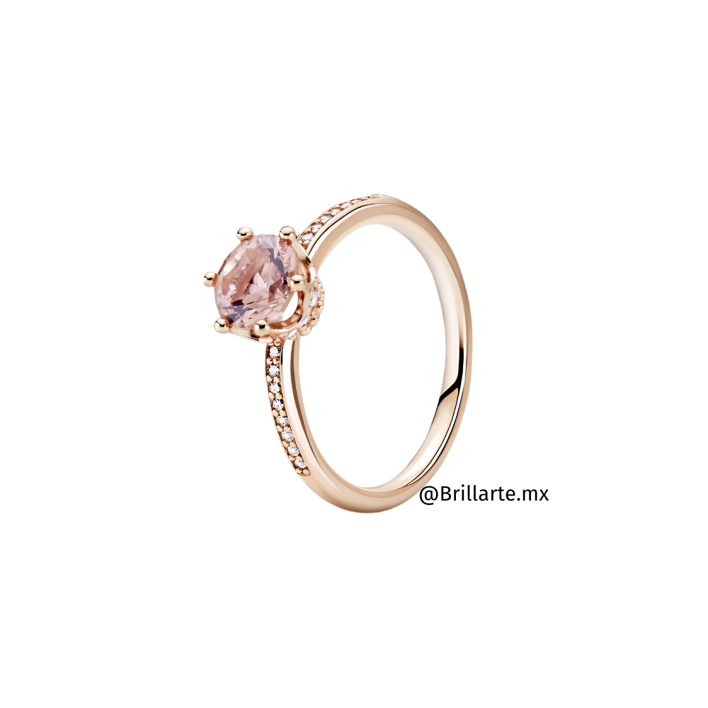 Anillo corona rose gold