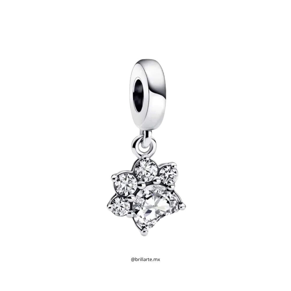 Charm colgante huella de mascota