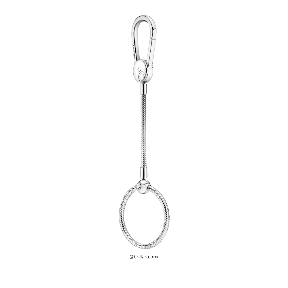 Llavero largo circular para charms