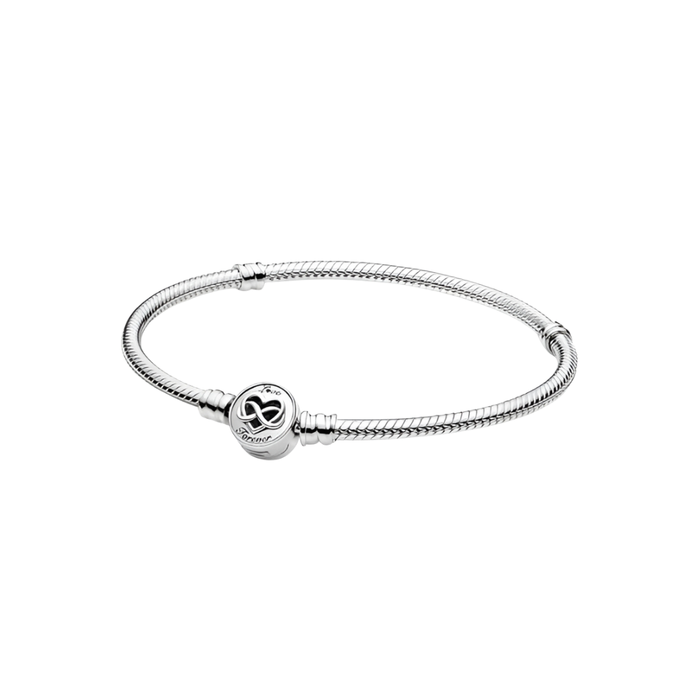 Brazalete bolita corazón infinito con logo