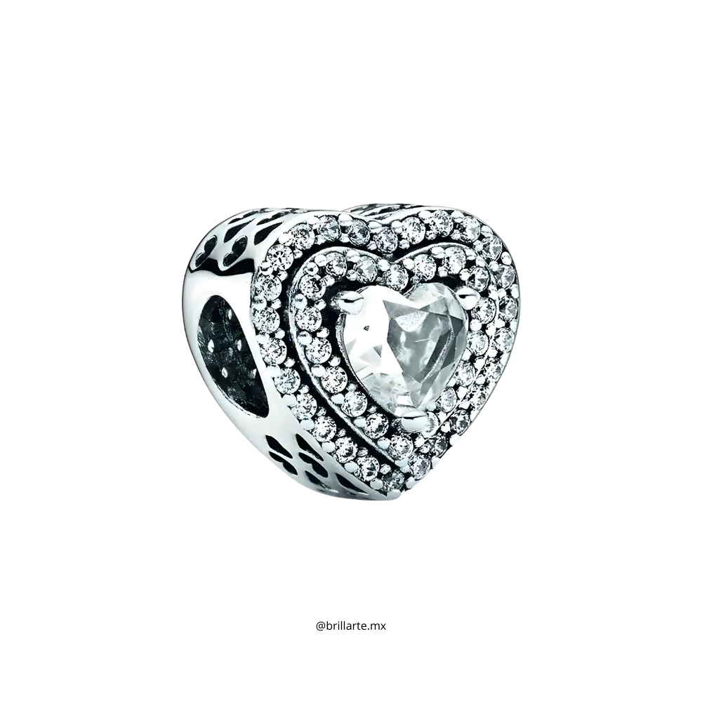 Charm corazón reluciente