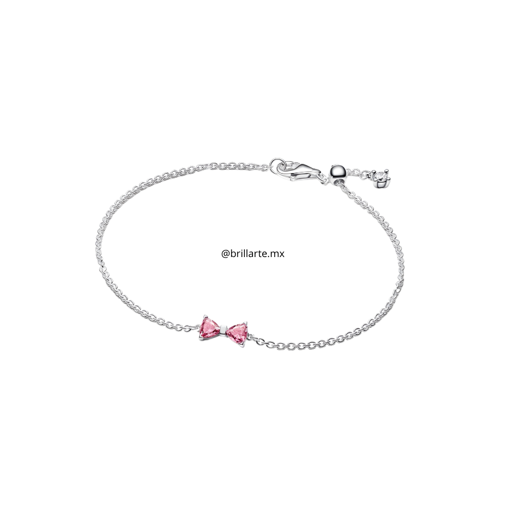 Brazalete moño rosa