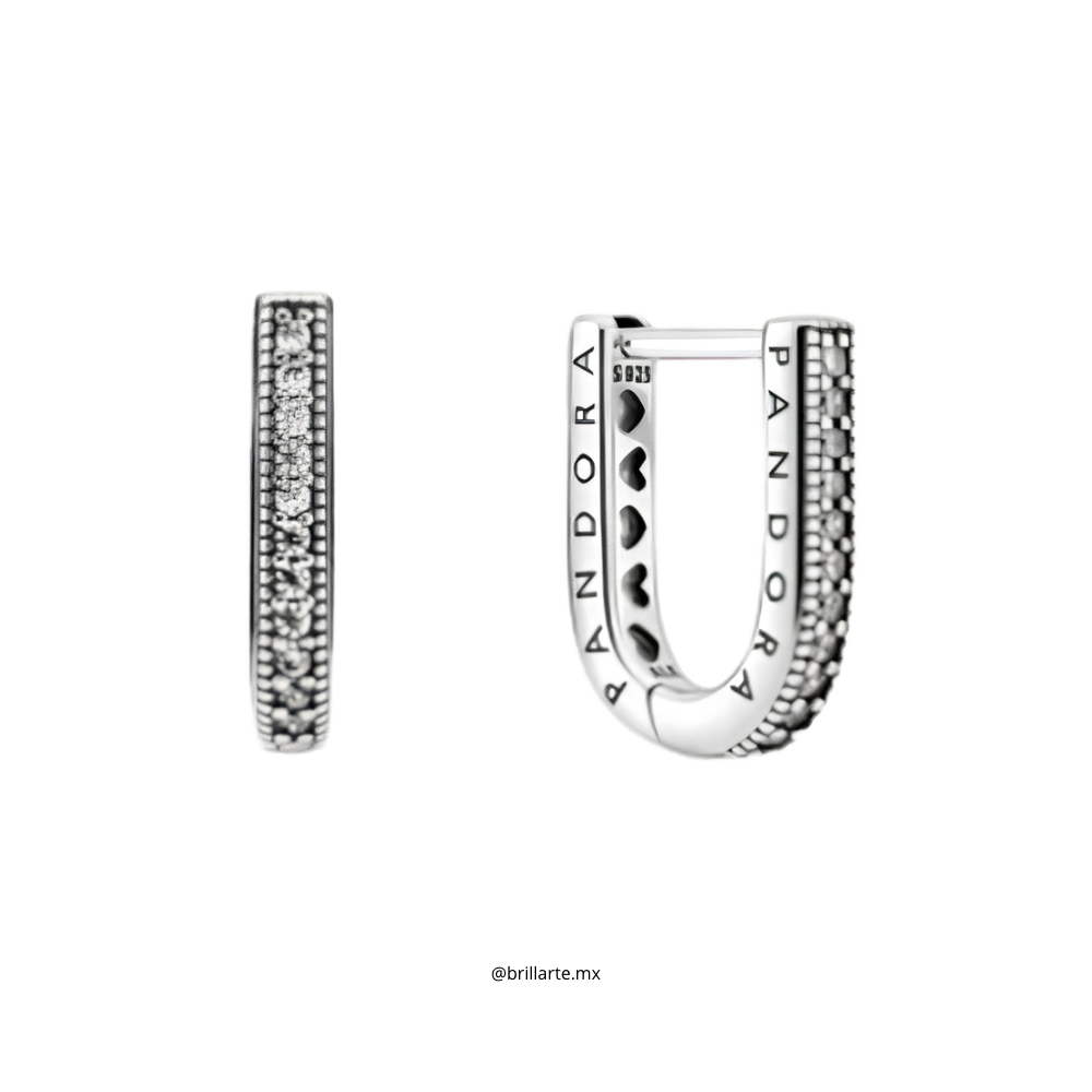Aretes de aro Pandora U