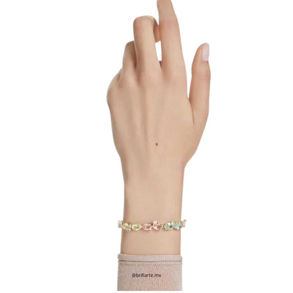 Pulsera Swarovski Tenis Multi Color Gema