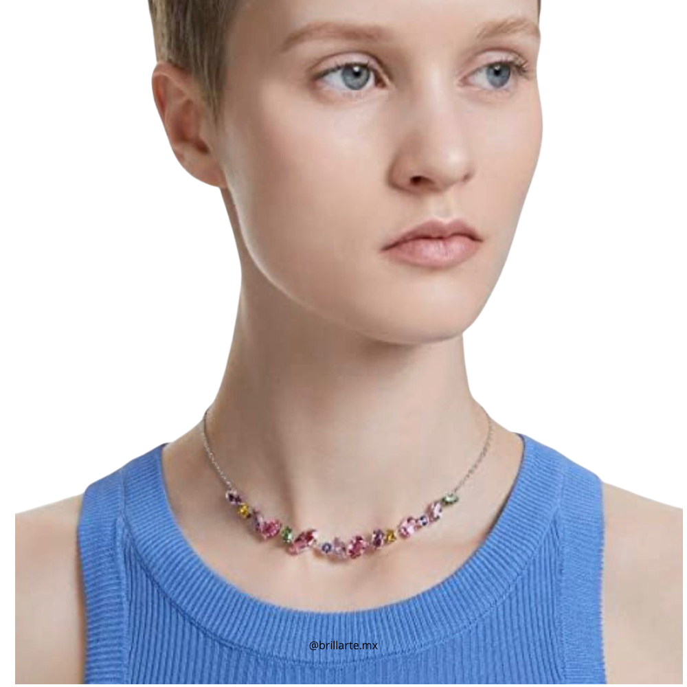Collar gema con piedras de colores