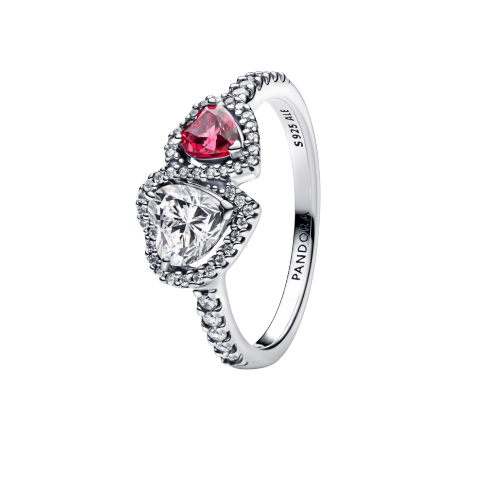 Anillo Halo corazones