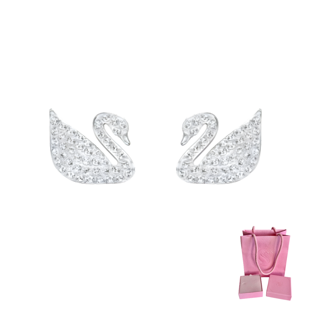 Aretes cisne blanco