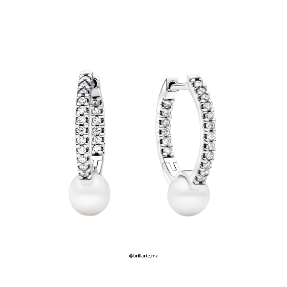 Aretes de Aro Perlas