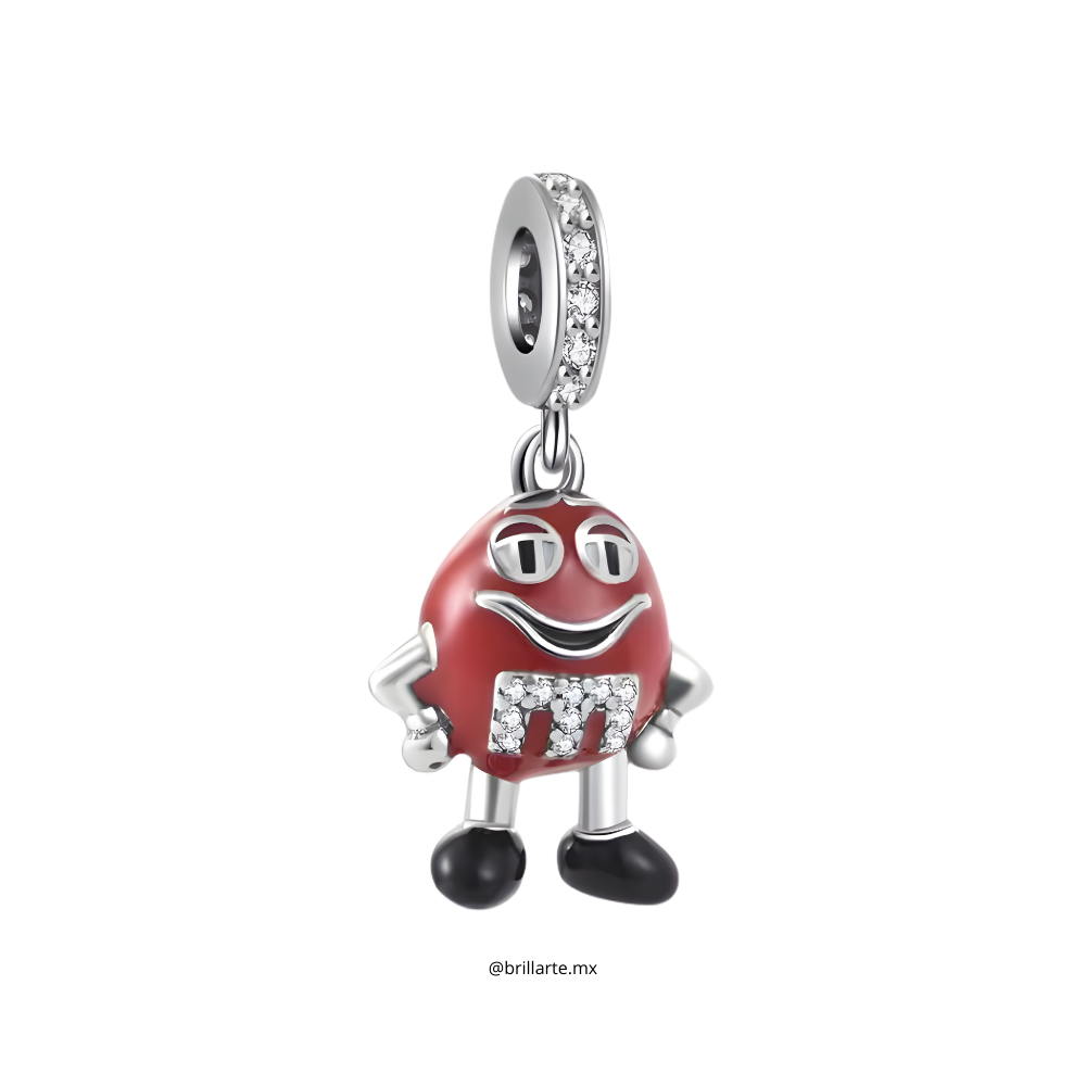 Charm m&m rojo