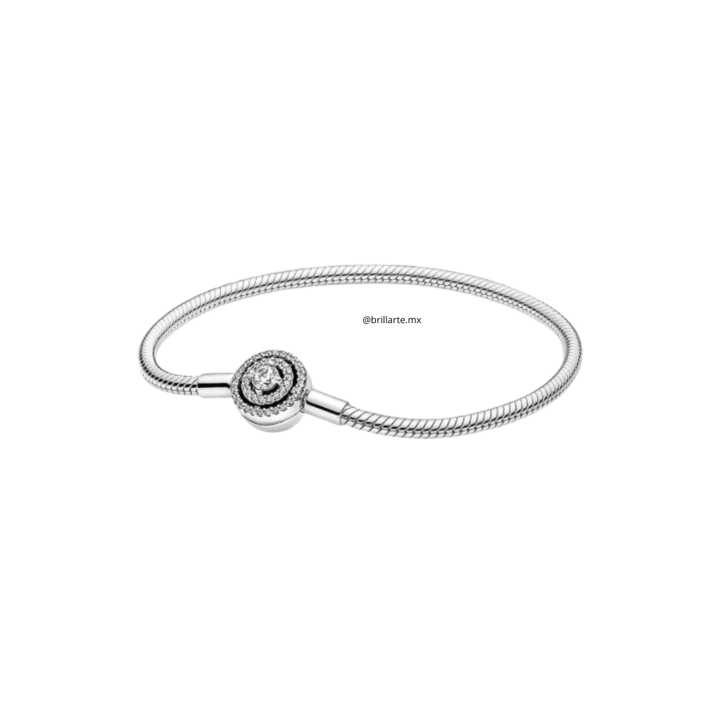 Brazalete broche halo con logo