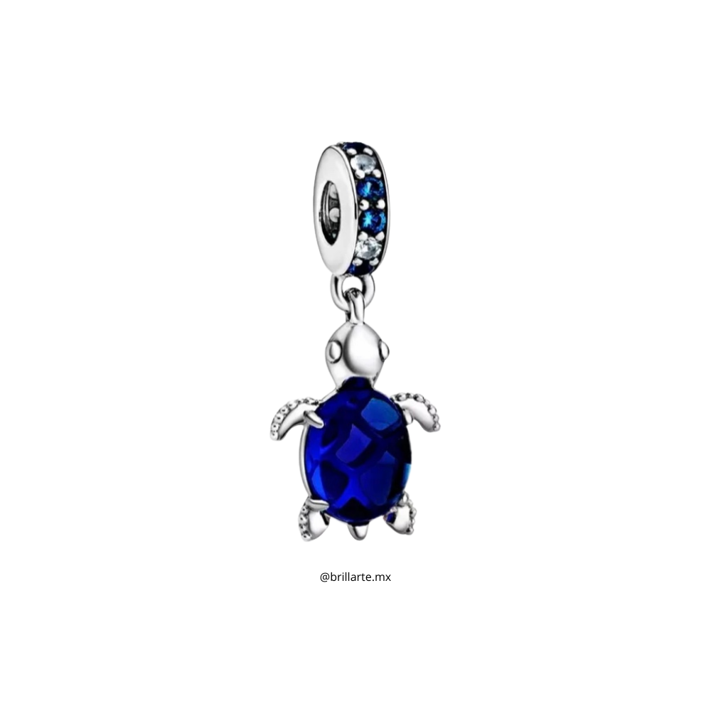 Charm tortuga azul marino