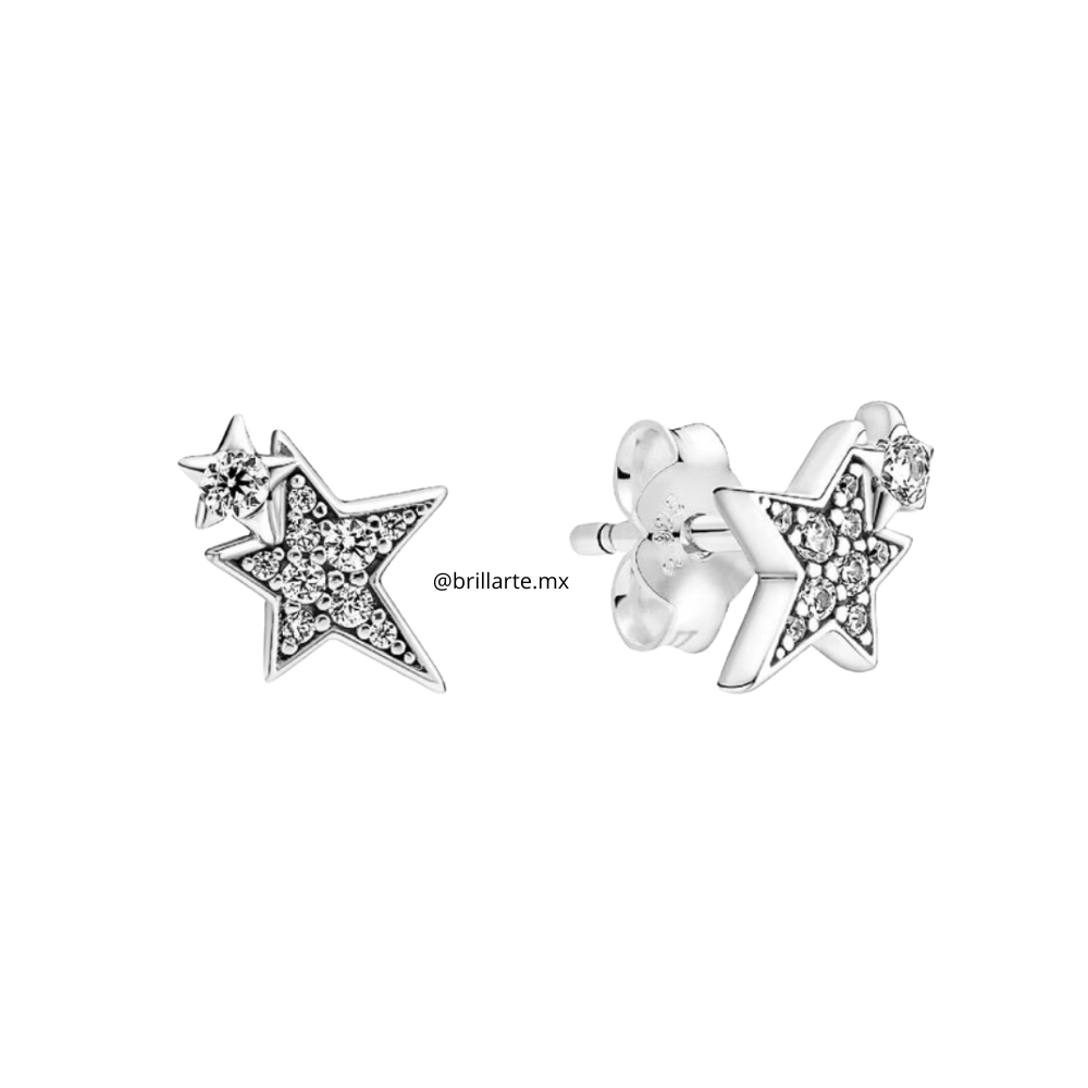Aretes estrellas asimétricas