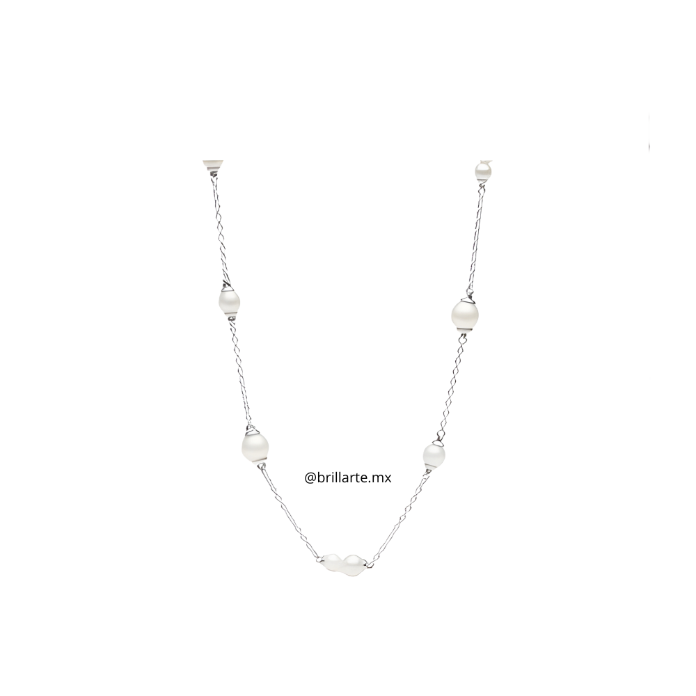 Collar estación perlas