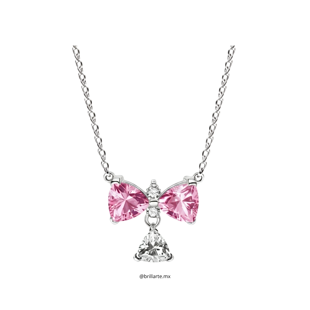 Collar moño rosa Bridgerton