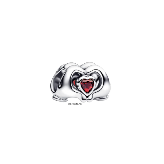 Charm manos Mickey corazón