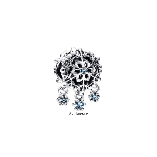 Charm gota de copo de nieve