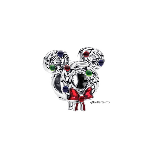 Charm corona Mickey navidad