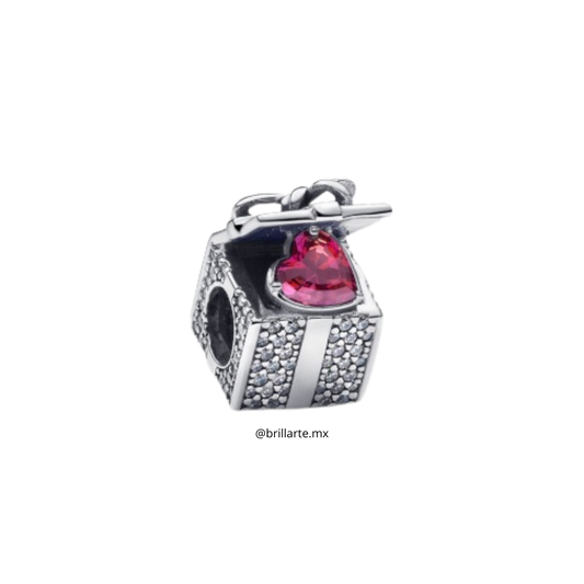 Charm caja de regalo brillante