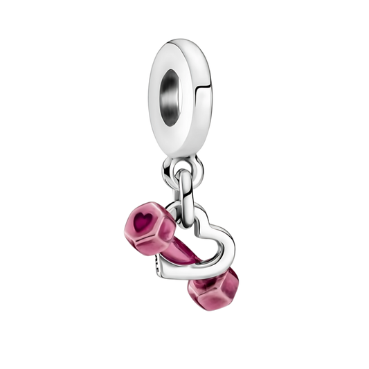 Charm mancuerna corazón
