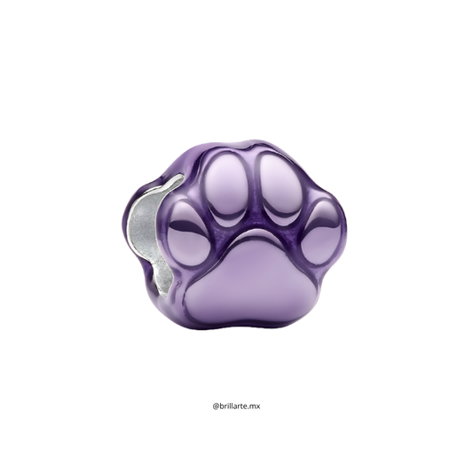 Charm Huella Perro Morada