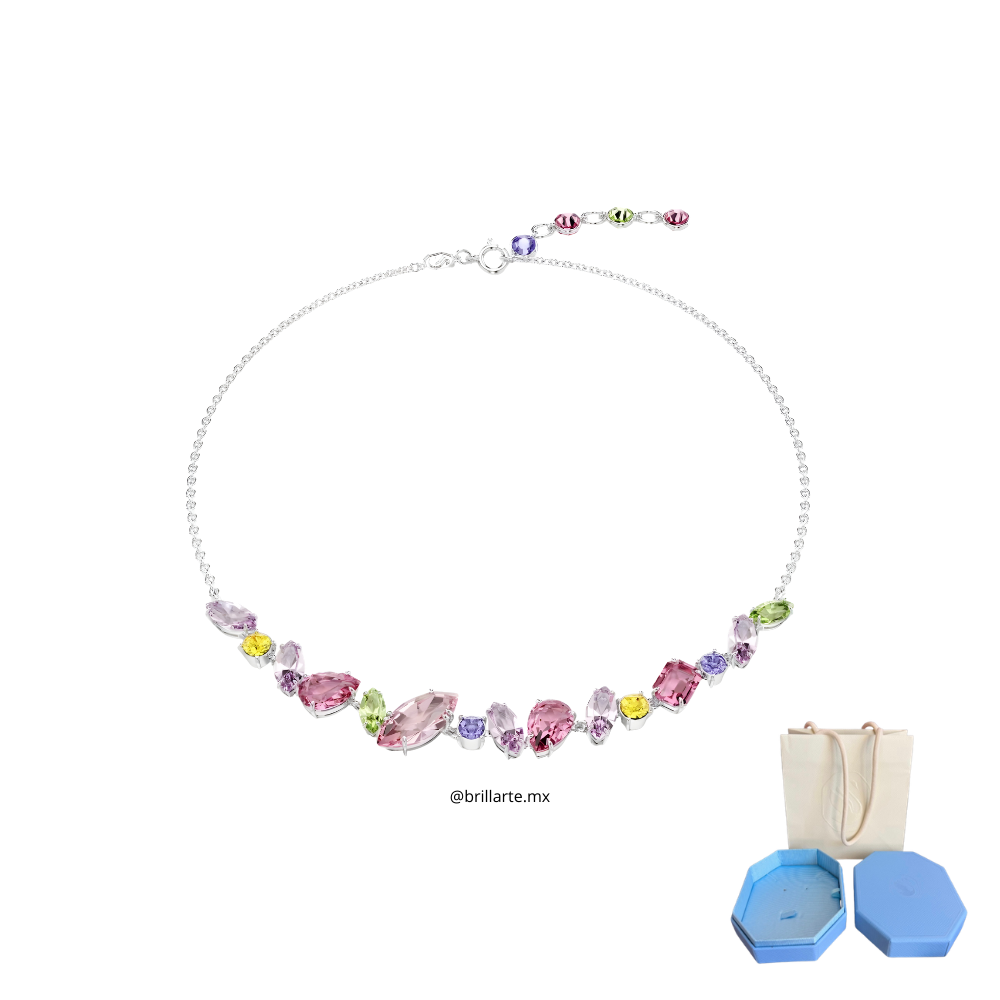 Collar gema con piedras de colores