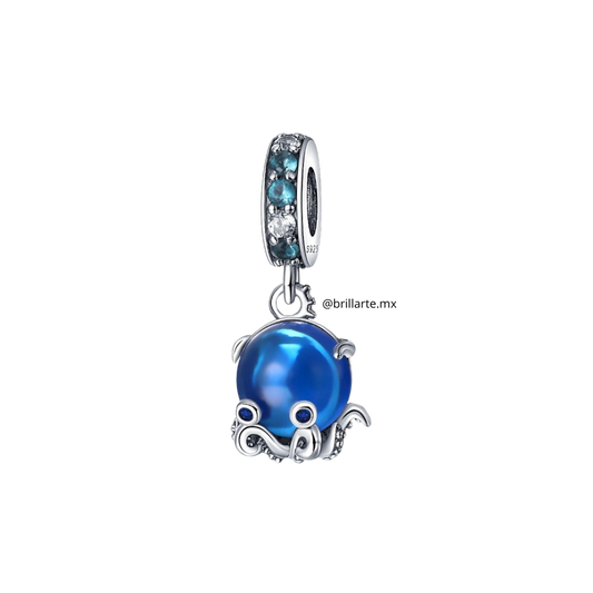 Charm pulpo azul