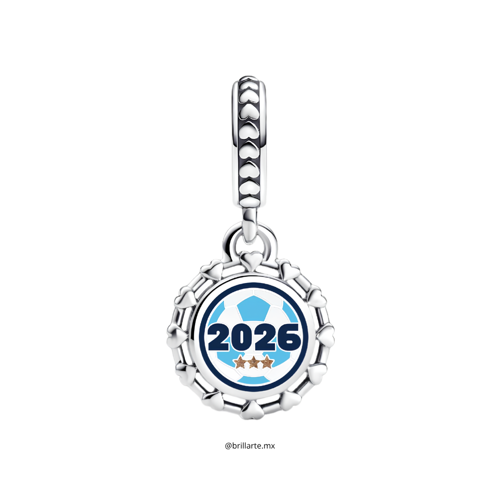 Charm Grabado Balón fútbol Argentina 2026