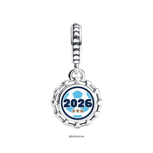 Charm Grabado Balón fútbol Argentina 2026