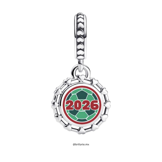 Charm Grabado Balón fútbol México 2026