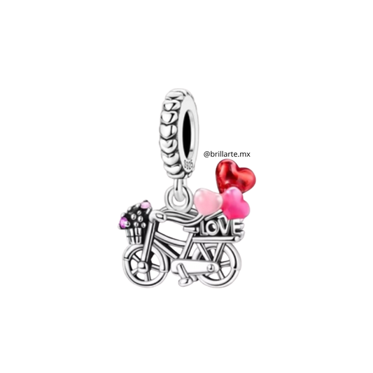 Charm bici con globos
