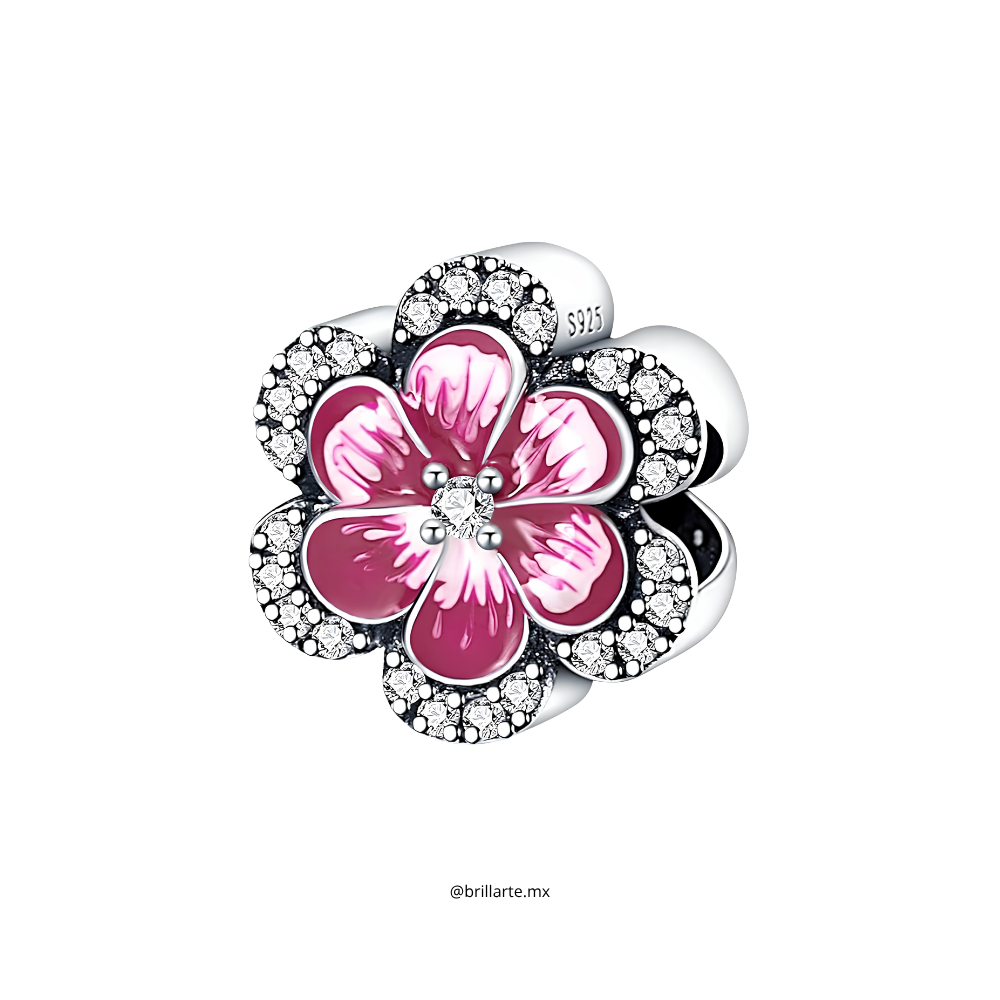 Flor pensamiento rosa