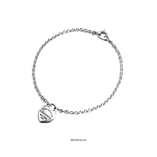 Pulsera Heart 3d Tiffany
